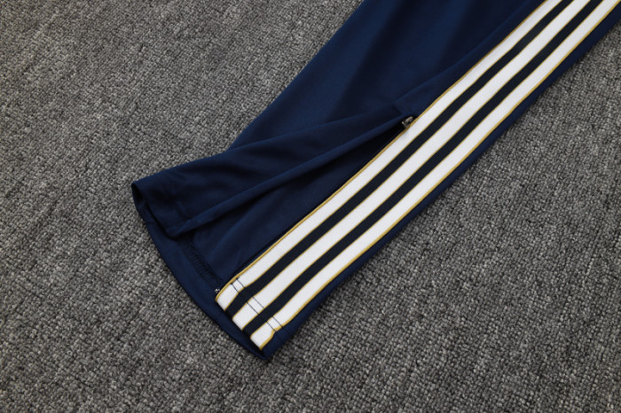 25-26 JUV Royal blue Half Pull Tracksuit #B2503(半拉链)