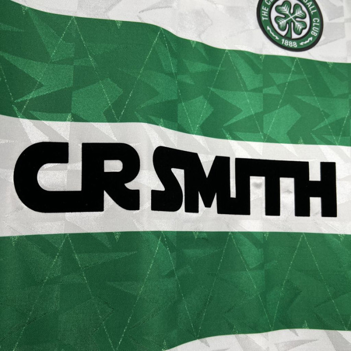 1989-1991 Celtic Home Retro Soccer Jersey