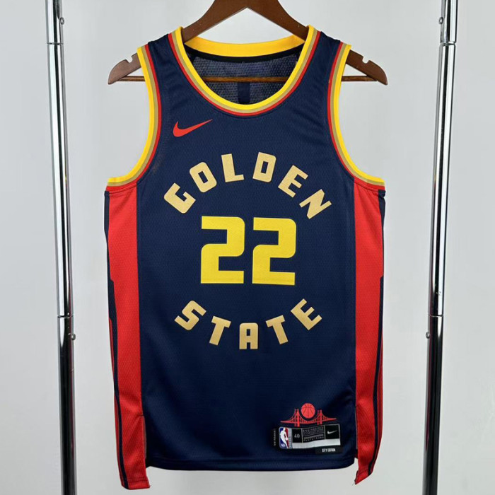 24-25 WARRIORS WIGGINS #22 Royal blue City Edition Top Quality Hot Pressing NBA Jersey