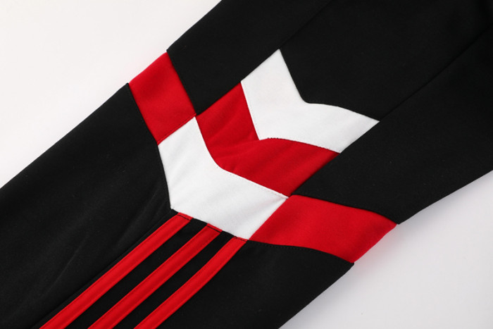 24-25 Man Utd Black Hoodie Tracksuit (卫衣套装)