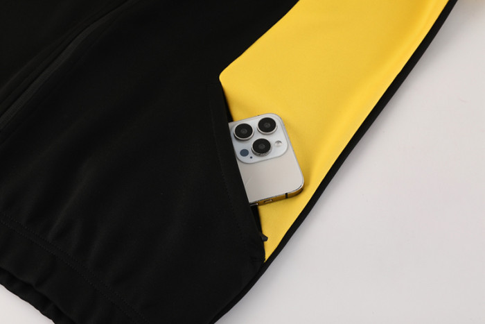 25-26 Dortmund Black Yellow Jacket Tracksuit #01
