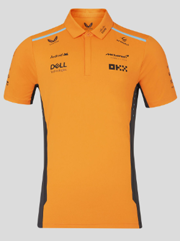 2024 McLaren Yellow Polo Racing Suit (有领)