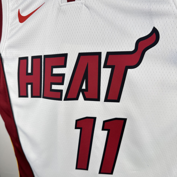 22-23 HEAT JAQUEZ JR. #11 White Top Quality Hot Pressing NBA Jersey (V领）
