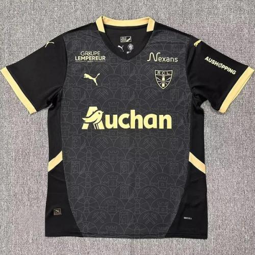 24-25 RC Lens Black Special Edition Fans Soccer Jersey *全广告