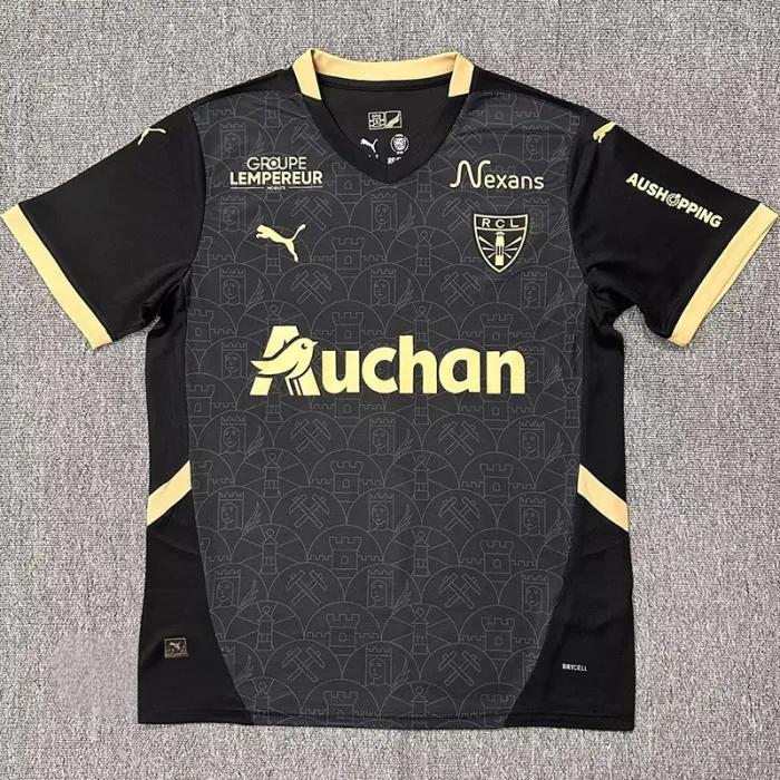 24-25 RC Lens Black Special Edition Fans Soccer Jersey *全广告