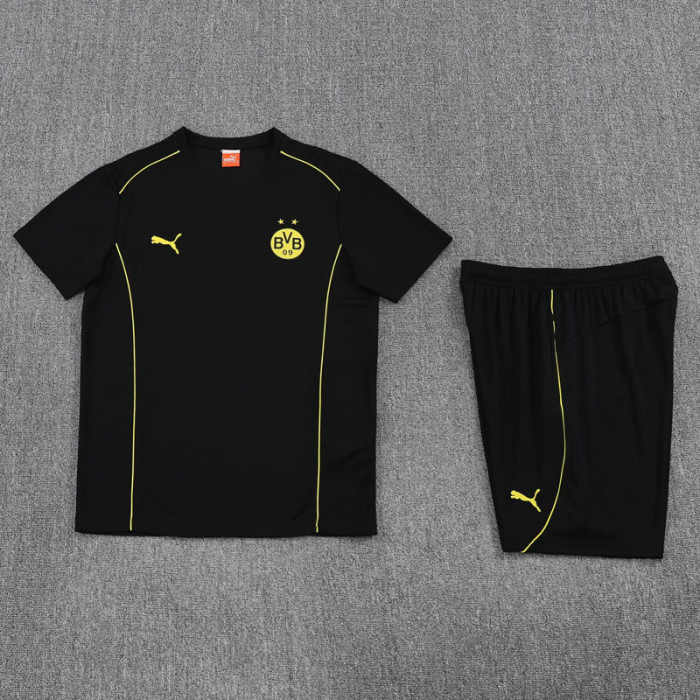 25-26 Dortmund Black Training Short Suit