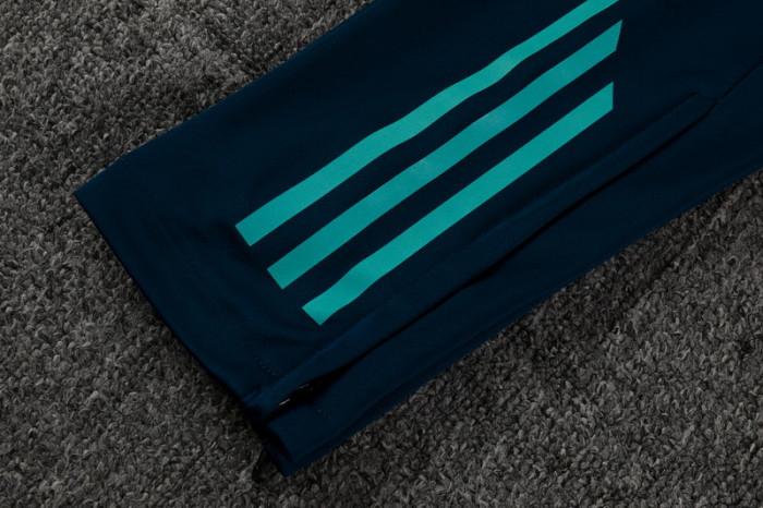 25-26 Flamengo Blue Kids Half Pull Tracksuit (童装)(半拉链)
