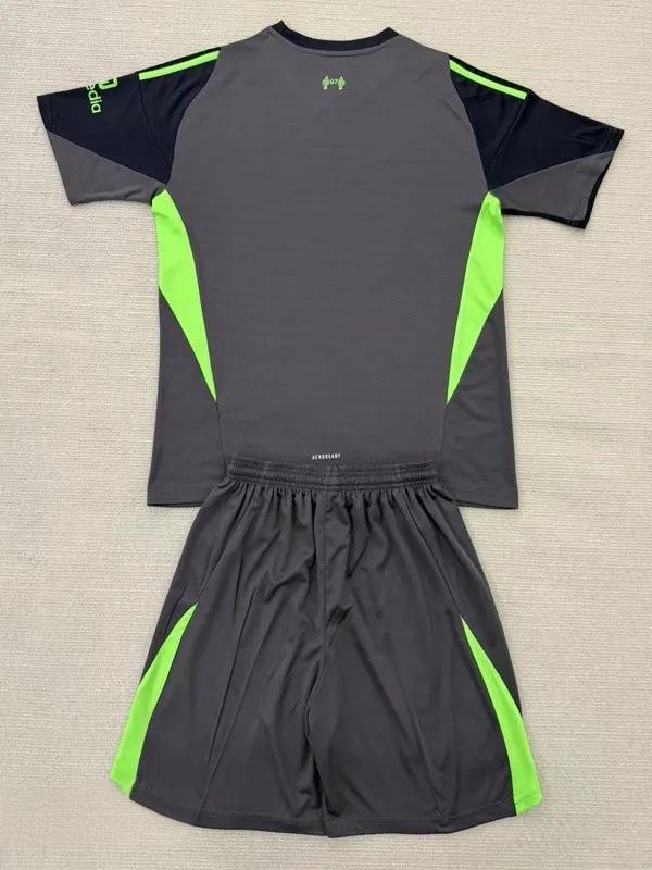 25-26 LIV Black GoalKeeper Kids Soccer Jersey *绿标