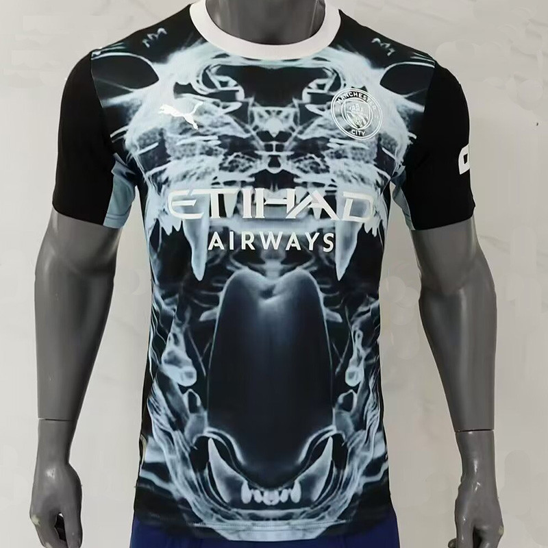 25-26 Man City Blue Grey Concept Edition Training shirts *蓝黑