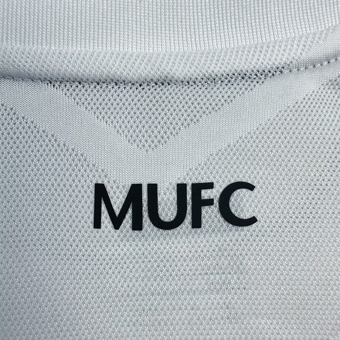 2010-2011 Man Utd Away White Long sleeve Retro soccer jersey (长袖)决赛字