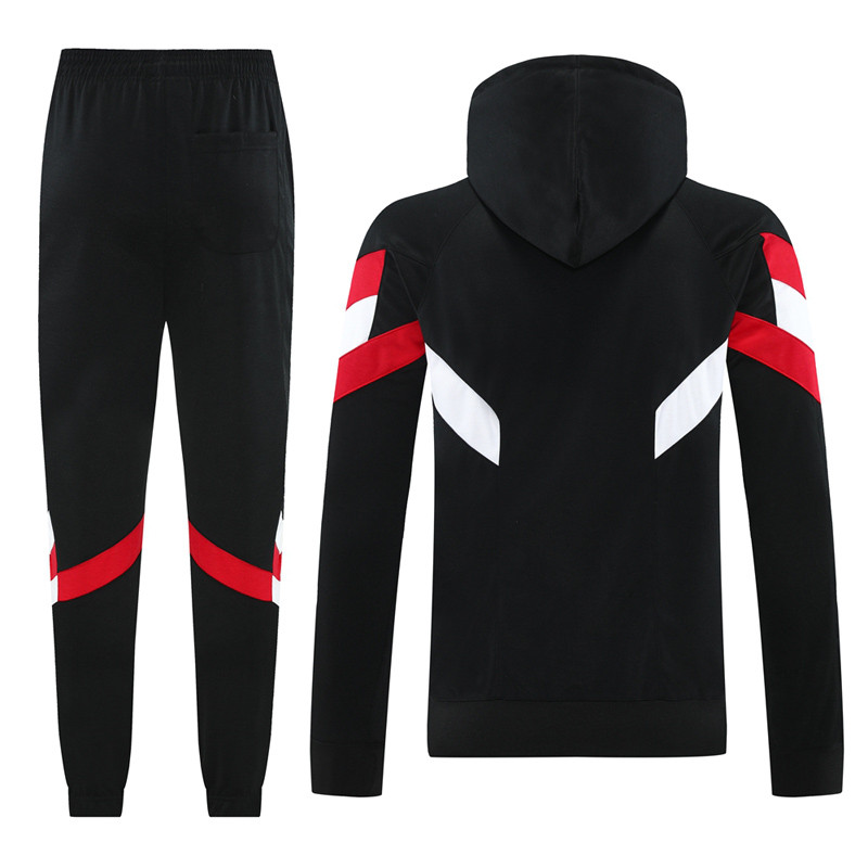 24-25 Man Utd Black Hoodie Tracksuit (卫衣套装)