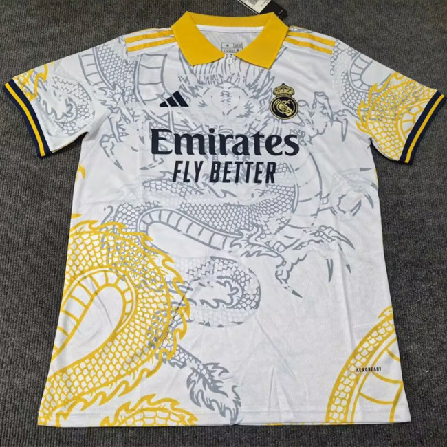 25-26 RMA Yellow White Polo Short Sleeve *龙