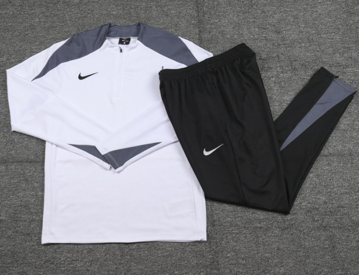 2024 NK White Half Pull Tracksuit (半拉链)
