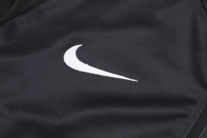 2024 NK Black Kids Half Pull Tracksuit (童装)(半拉链)