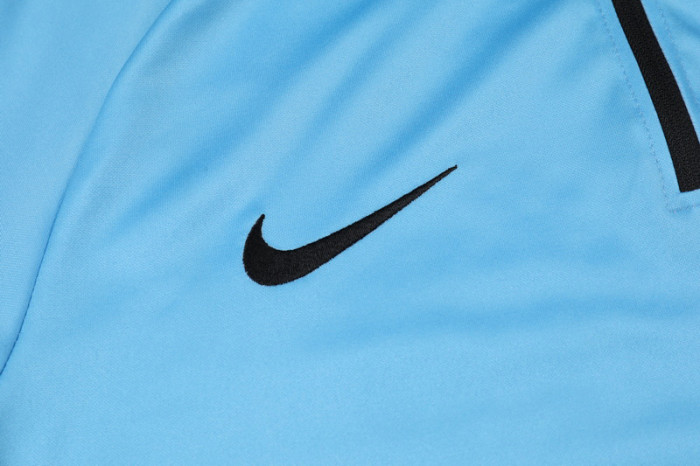 2024 NK Blue Kids Half Pull Tracksuit (童装)(半拉链)