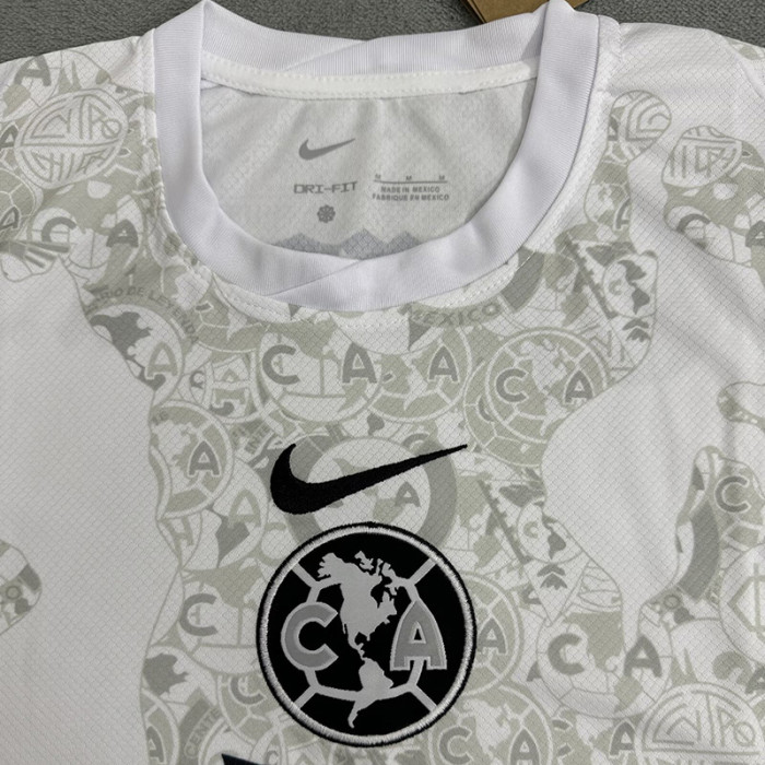 24-25 Club America White Goalkeeper Women Soccer Jersey (女)