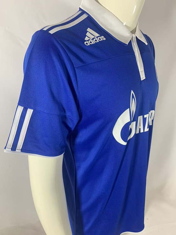 2010-2011 Schalke 04 Home Retro Soccer Jersey
