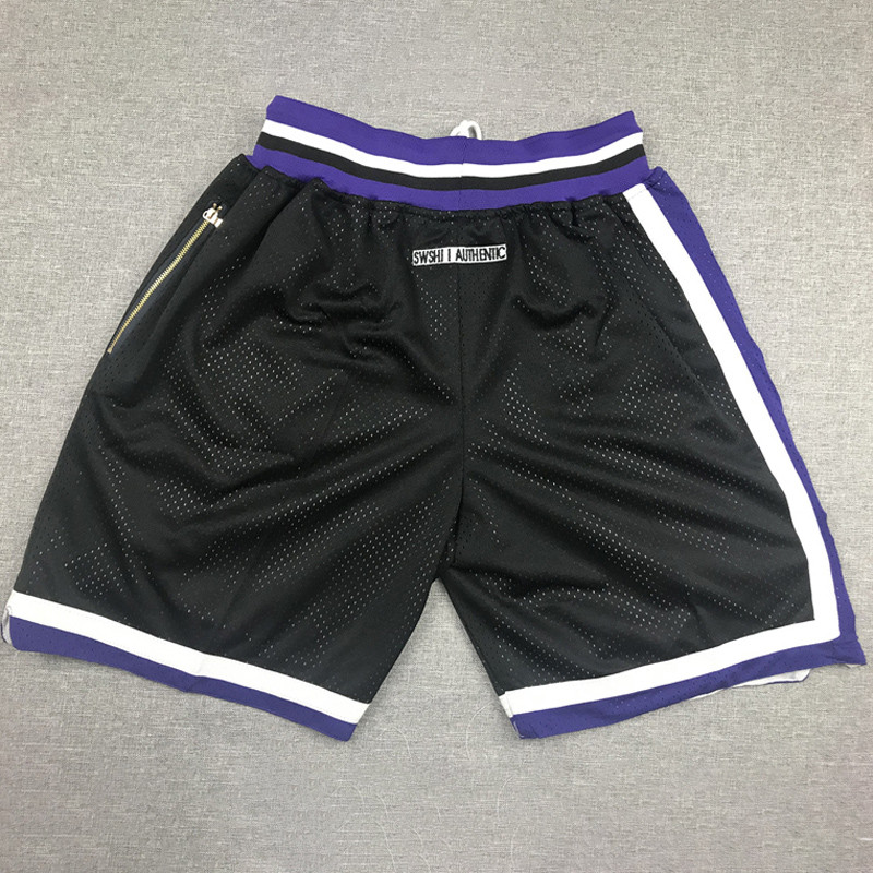 Kings Black City Edition Top Quality NBA Pocket Pants #国王队
