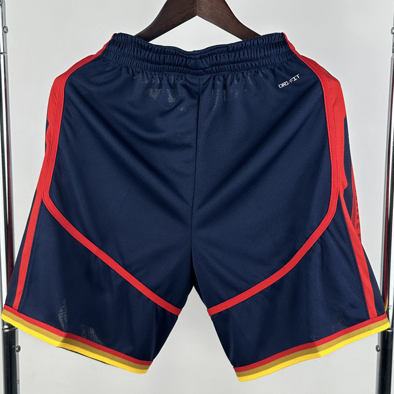 24-25 WARRIORS Black City Edition Top Quality NBA Pants