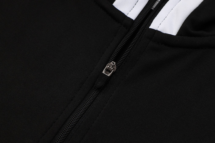 2025 JOM Black Half Pull Tracksuit (半拉链)