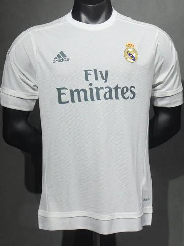 2015-2016 RMA Home Player Version Retro Soccer Jersey（ 球员）