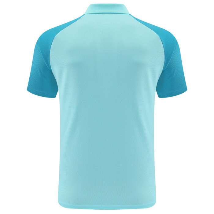 25-26 Flamengo Sky Blue Polo Short Sleeve