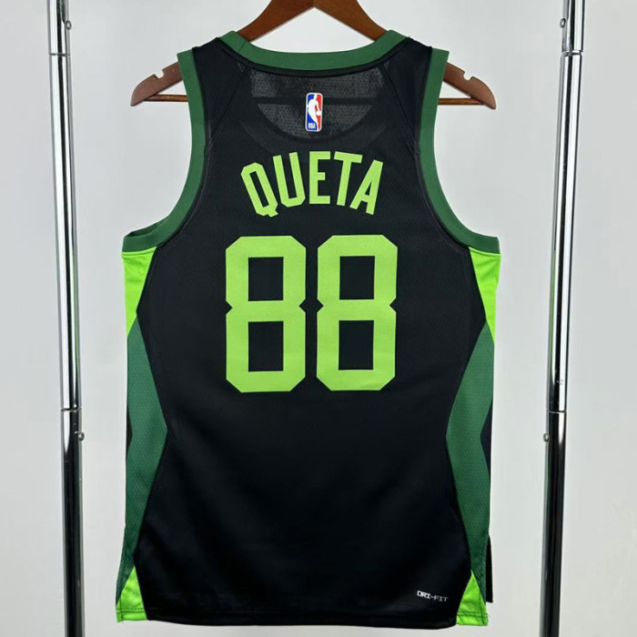 24-25 CELTICS QUETA #88 Black City Edition Top Quality Hot Pressing NBA Jersey