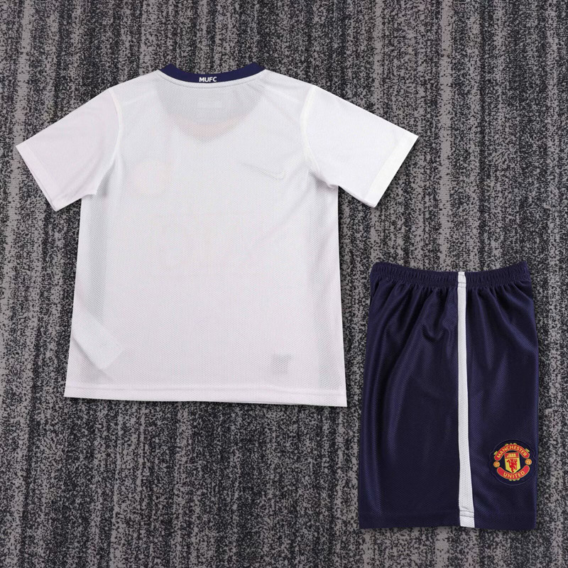 2008-2009 Man Utd Away Kids Retro Soccer Jersey