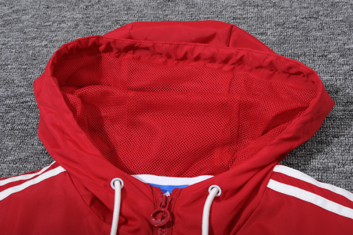 24-25 Man Utd Red Black Windbreaker (High Quality)球员