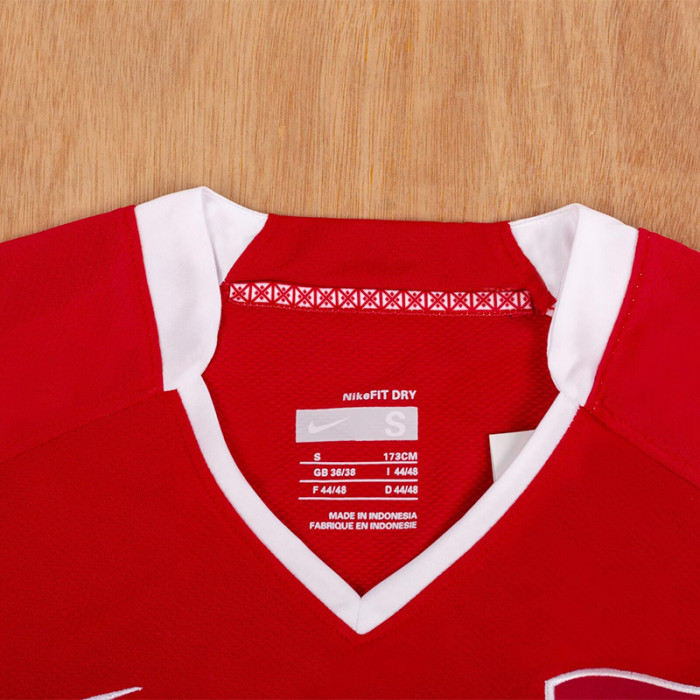 2008 Turkey Red Retro Soccer Jersey