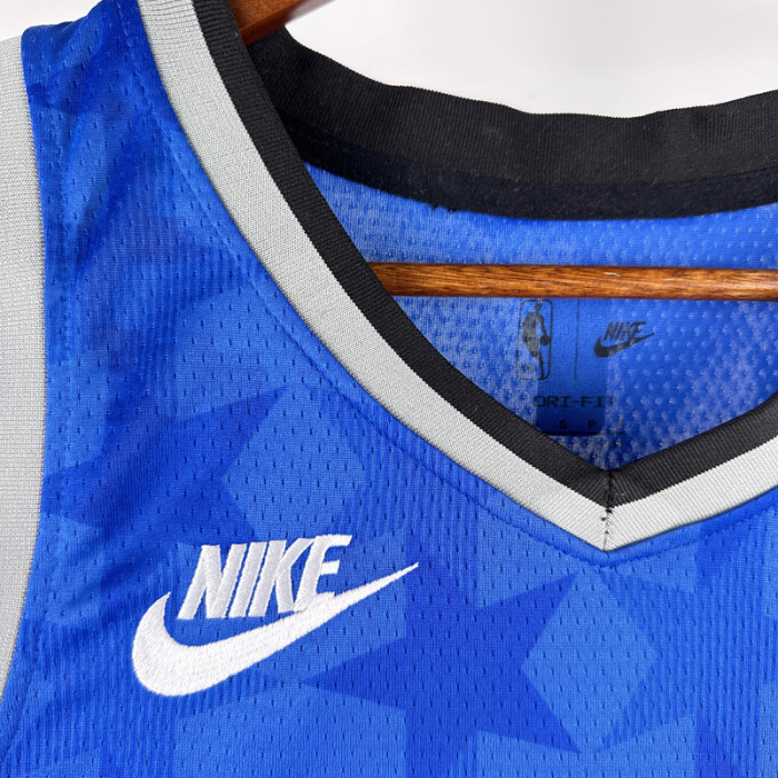 23-24 Magic WAGNER #22 Dark Blue Top Quality Hot Pressing NBA Jersey (Retro Logo)(V领)