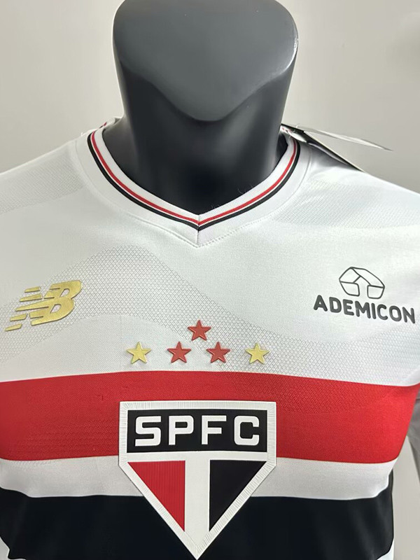 25-26 Sao Paulo Home Player Version Soccer Jersey