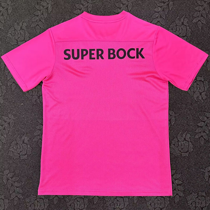 24-25 Sporting Lisbon Pink Fans Soccer Jersey
