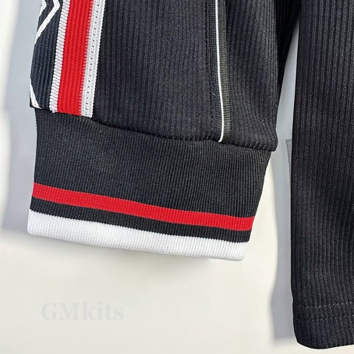 1998-1999 Man Utd Black Long Sleeve Retro Soccer Jersey (长袖)