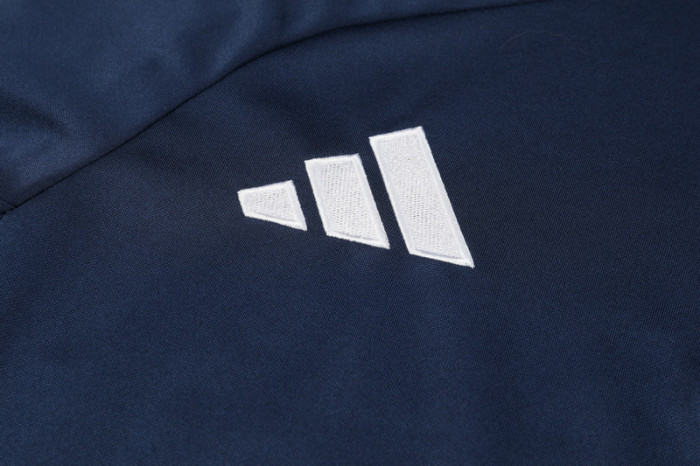 2024 AD Navy blue Half Pull Tracksuit (半拉链)