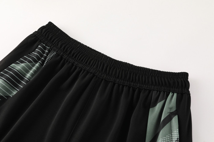 2024 AD Black Half Pull Tracksuit #AB07 (半拉链)