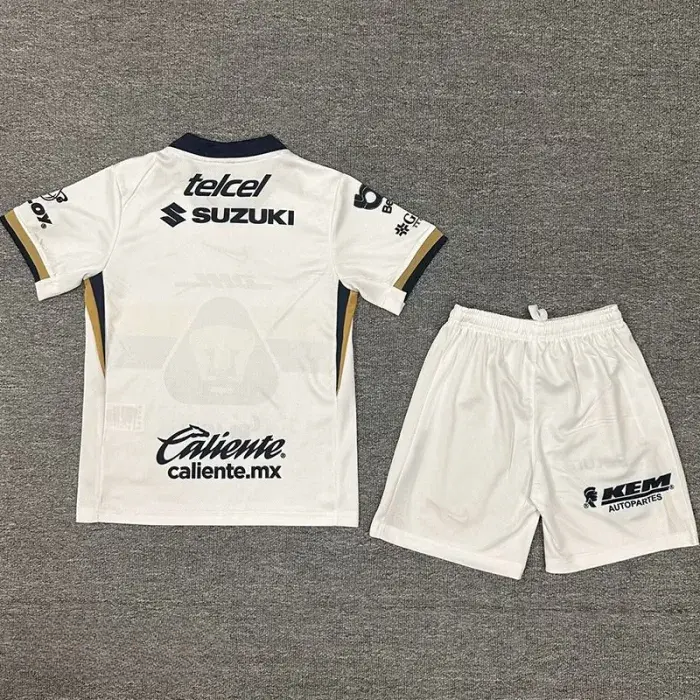 25-26 Pumas UNAM Home Kids Soccer Jersey