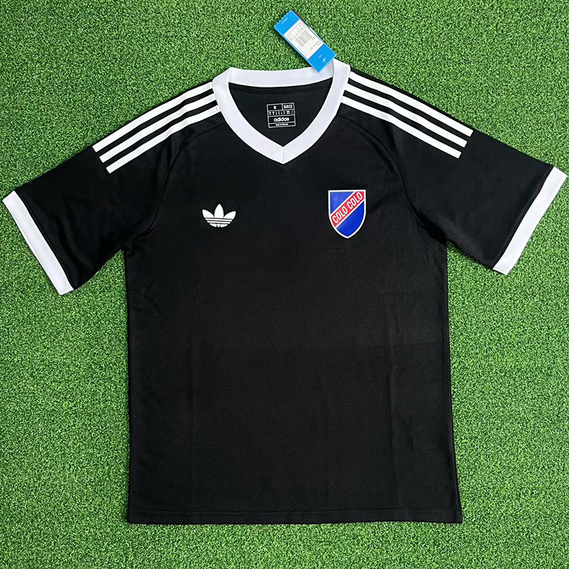 25-26 Colo-Colo 100th Anniversary Black Fans Soccer Jersey