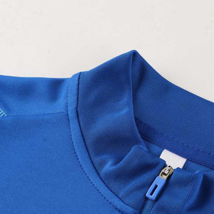 2024 AD Fancy Blue Kids Half Pull Tracksuit #AB05 (童装) (半拉链)
