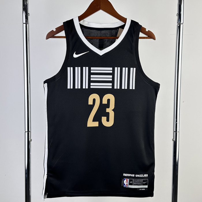 23-24 Grizzlies ROSE #23 Black City Edition Top Quality Hot Pressing NBA Jersey