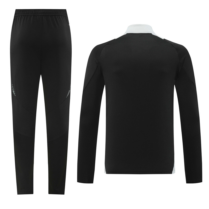 2024 AD Black Half Pull Tracksuit #AB07 (半拉链)