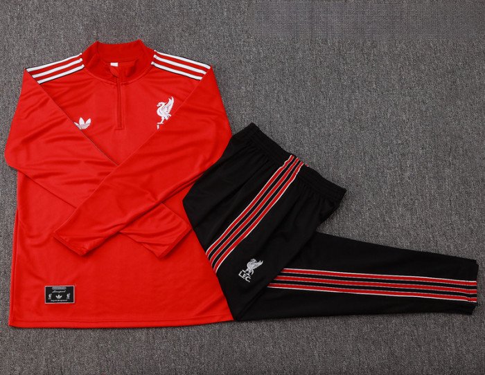 25-26 LIV Red Half Pull Tracksuit #B2509(半拉链)