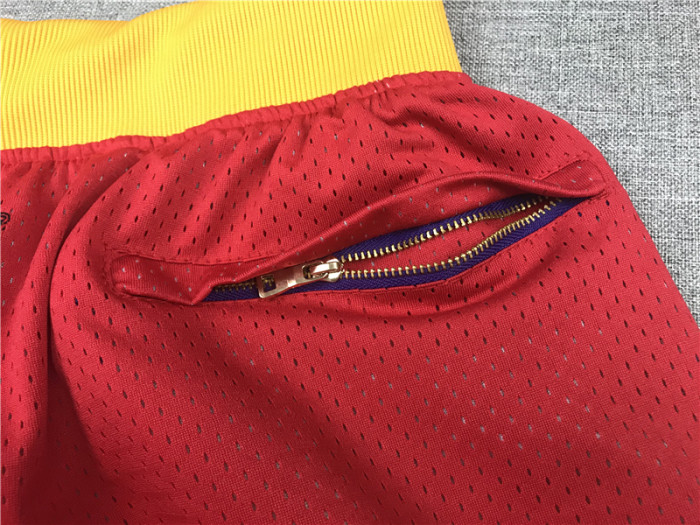 Rockets Knicks Red blue City Edition Top Quality NBA Pocket Pants *火箭拼尼克斯