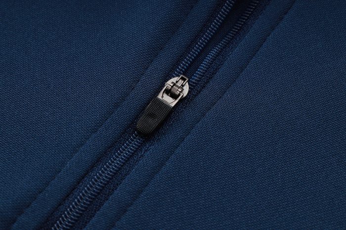 2024 JOM Royal blue Half Pull Tracksuit #2492(半拉链)