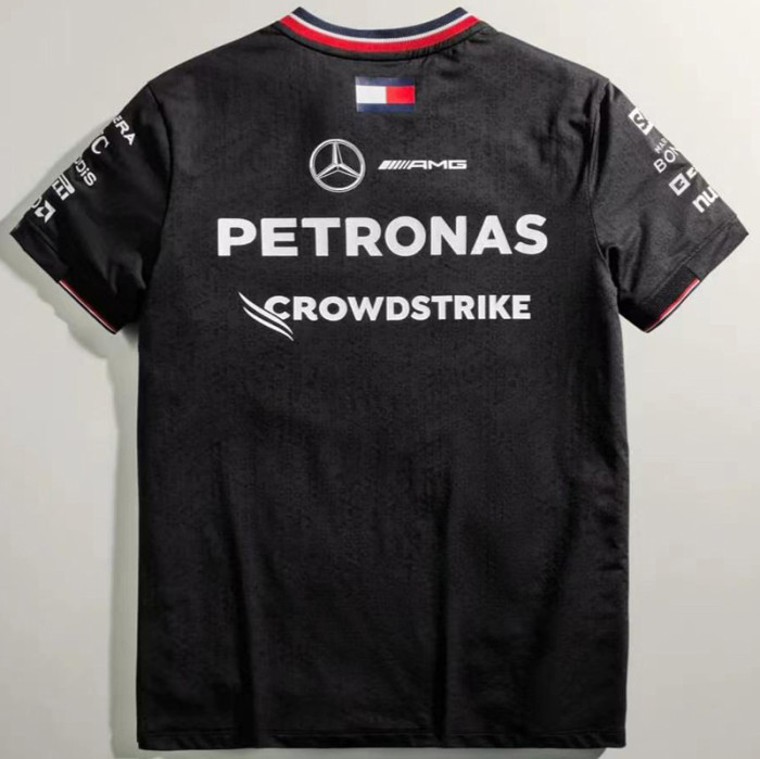 2024 F1 Formula One Mercedes Black Racing Suit(圆领)