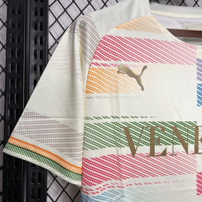 2024 Venezia White Pink Special Edition Fans Soccer Jersey