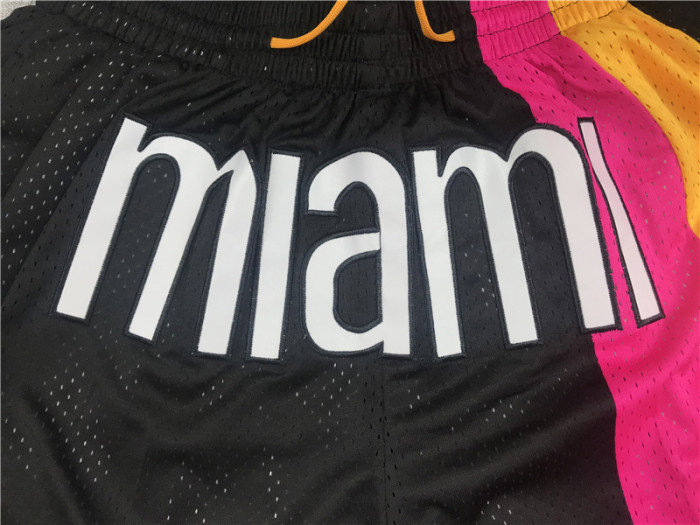 Heat Black City Edition Top Quality NBA Pocket Pants *热火彩虹版