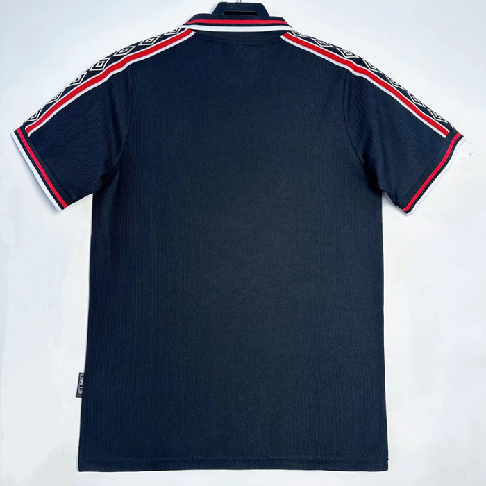 1998-1999 Man Utd Black Retro Soccer Jersey