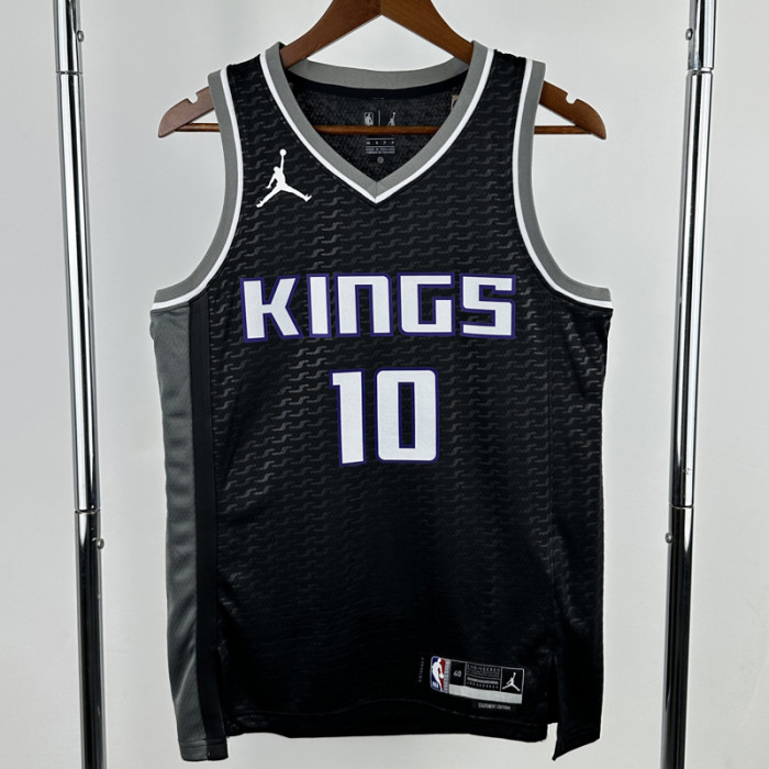 23-24 Kings DEROZAN #10 Black Top Quality Hot Pressing NBA Jersey