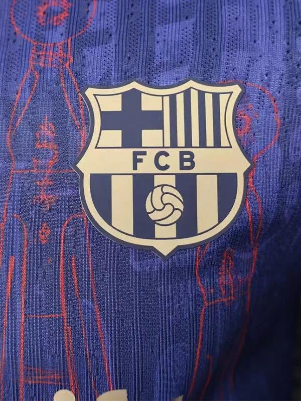 25-26 BAR Royal Blue Special Edition Player Version Training Shirts *翻领
